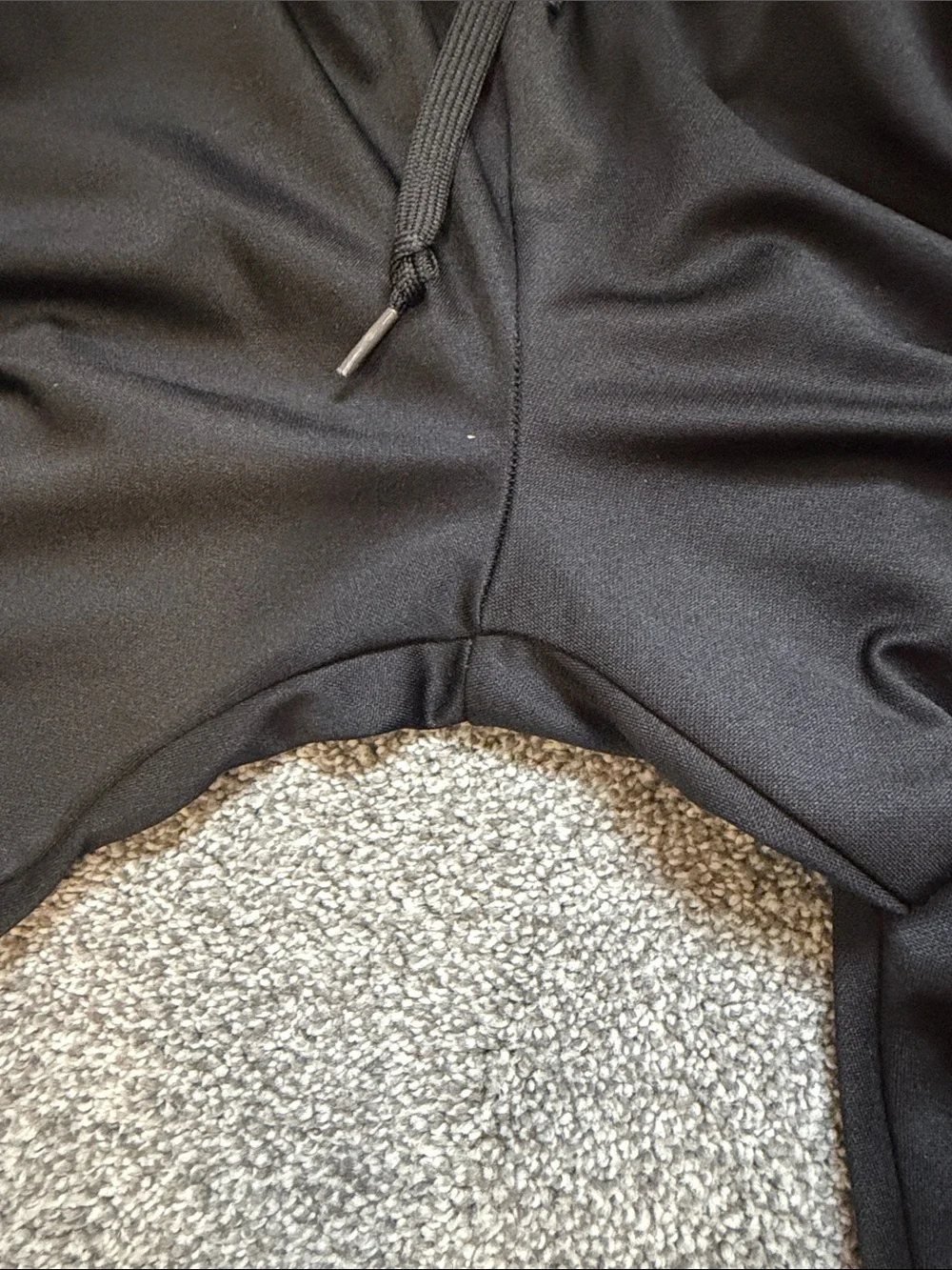 adidas Black Men's Jogger Soccer Sweatpants with Gray Side Stripes